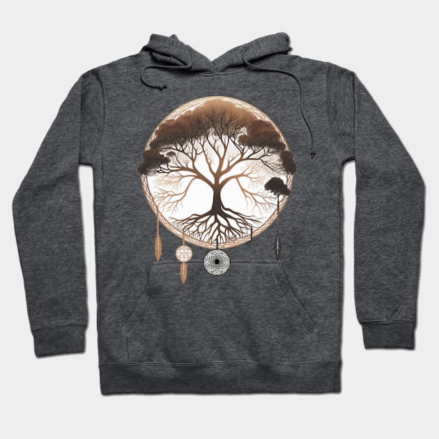 Dream Catcher Tree - Designs for a Green Future Hoodie by Greenbubble